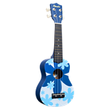 Amahi Tropical Series Blue Flower Soprano Ukulele