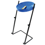 Jumbie Jam Steel Drum w/ Metal Z-Floor Stand, Blue