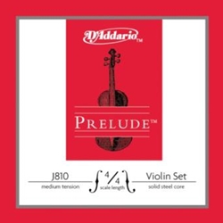 D'Addario Prelude Violin Strings, 4/4