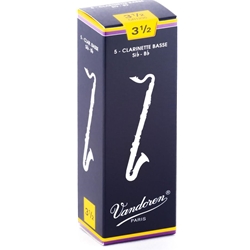 Vandoren Traditional #3.5 Bass Clar Reeds (5 Bx)