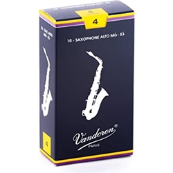 Vandoren Traditional #4 Alto Sax Reeds (10 Bx)