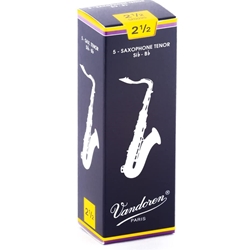 Vandoren Traditional #2.5 Tenor Sax Reeds (5 Bx)