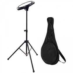 Drum Fire Drum Practice Pad with Stand and Free Carrying Bag