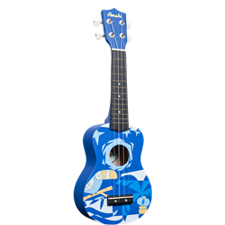 Amahi Tropical Series Blue Bird Soprano Ukulele