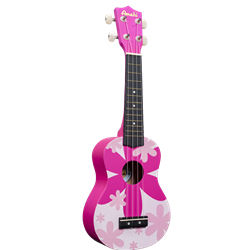 Amahi Tropical Series Pink Flower Soprano Ukulele