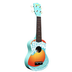 Amahi Tropical Series Ocean Soprano Ukulele