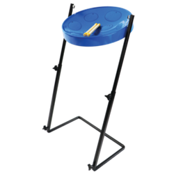 Jumbie Jam Steel Drum w/ Metal Z-Floor Stand, Blue