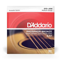 D'Addario Phosphor Bronze Medium Acoustic Guitar Strings