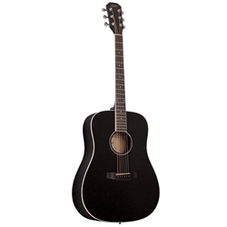 Austin AA25DSBK Dreadnought Acoustic Guitar, Black