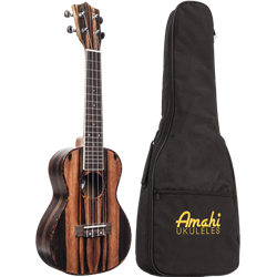 Amahi Classic Ebony Tenor Ukulele